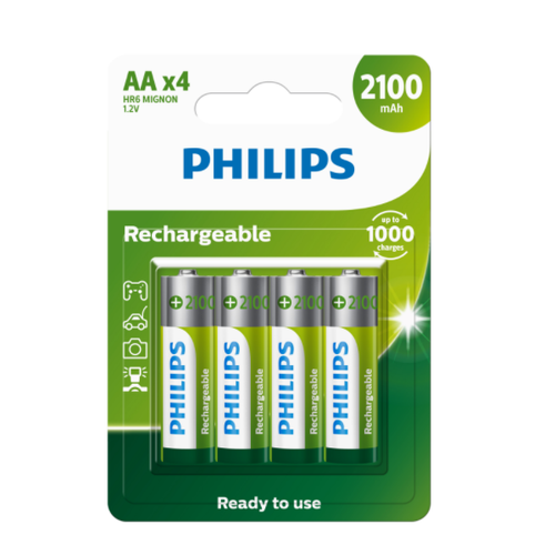 Philips R6B4RTU210/40 4AA 2100mAh MultiLife Rechargeable
