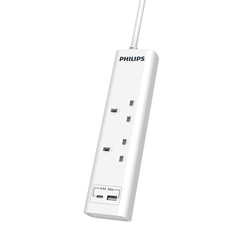 Philips CHP4121WA/69 2way 2M 1 USB-A & 1 USB-C Extension