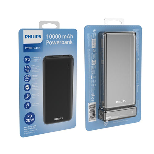 Philips DLP1812PB 10000mAh 20W Power Bank (Blister Pack)