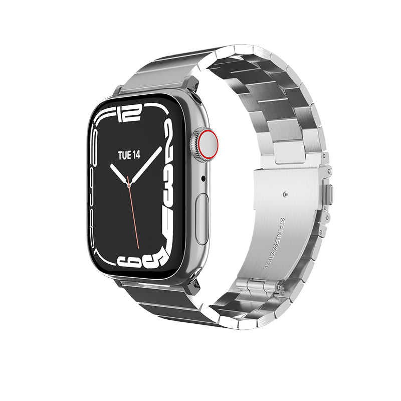 MagEasy Maestro Stainless Steel Apple Watch Band - 38mm / 40mm / 41mm (Silver)