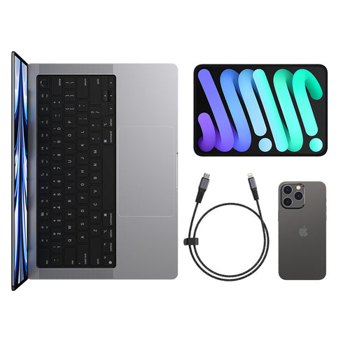 MagEasy LINKLINE 1.5m USB-C To Lightning Cable (Black)