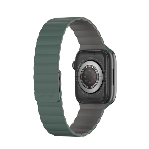 MagEasy Skin Silicone Magnetic Apple Watch Band - 38mm / 40mm / 41mm (Pine Green)