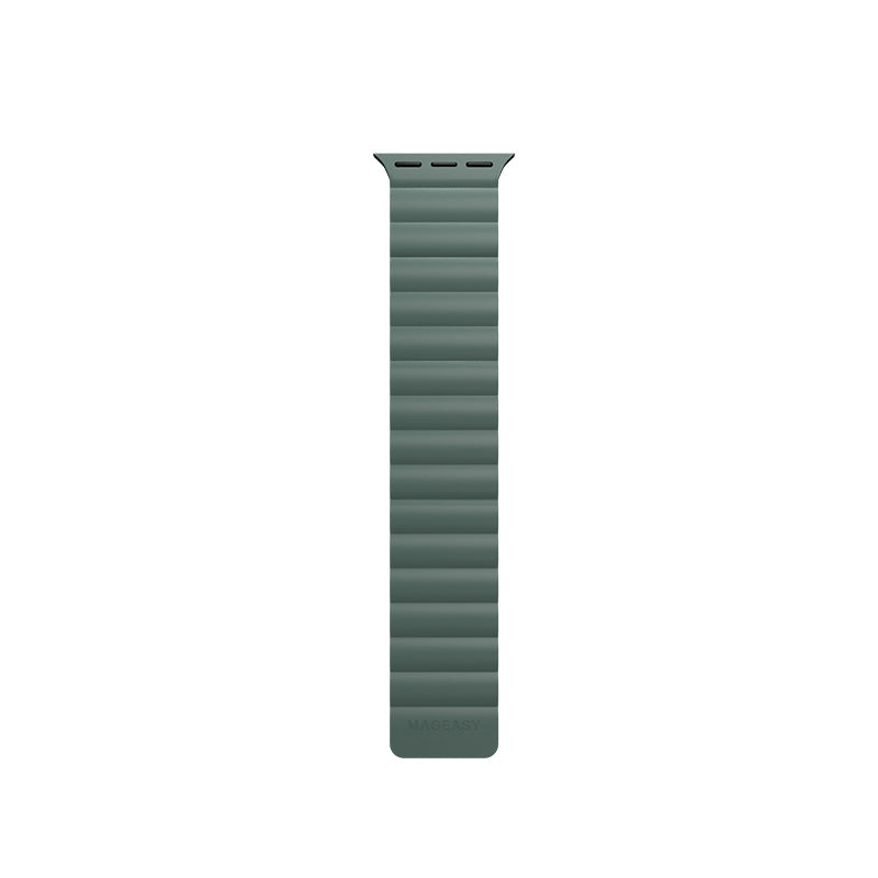 MagEasy Skin Silicone Magnetic Apple Watch Band - 38mm / 40mm / 41mm (Pine Green)