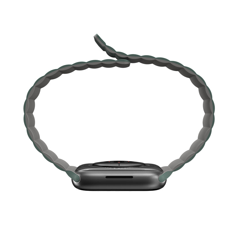 MagEasy Skin Silicone Magnetic Apple Watch Band - 38mm / 40mm / 41mm (Pine Green)
