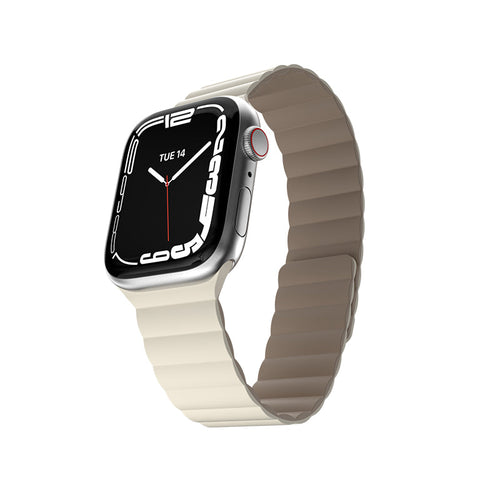 MagEasy Skin Silicone Magnetic Apple Watch Band - 42mm / 44mm / 45mm (Starlight)