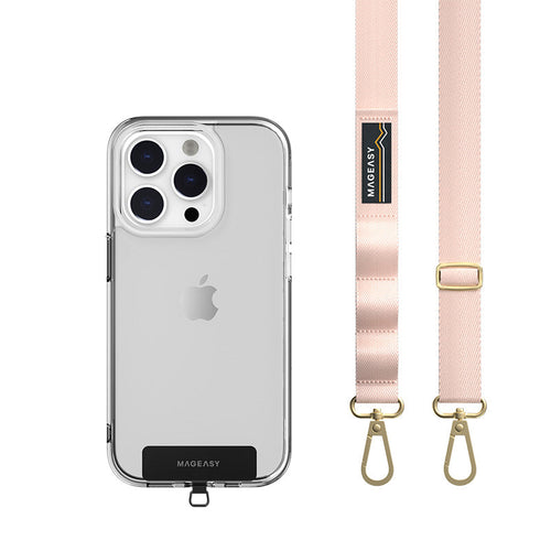 MagEasy Strap+Strap Card-20mm for iPhone - Blossom Pink