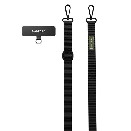 MagEasy Strap+Strap Card-20mm for iPhone - Stripe Black