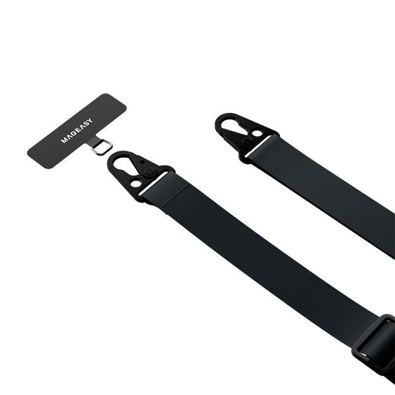 MagEasy Strap+Strap Card-25mm for iPhone - Classic Black
