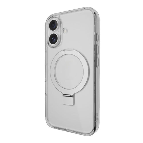 SwitchEasy iPhone 16 (2024) Clear MagStand M Stand Guard Protective Case Clear
