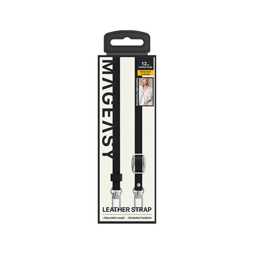 MagEasy 12mm Leather Strap - Black
