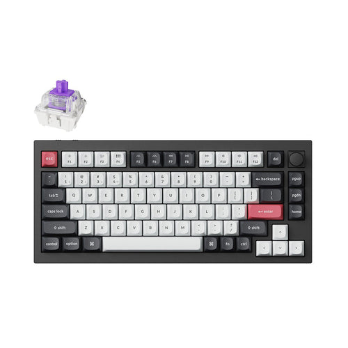 Keychron Q1 HE (Q1H-M1) Wireless Custom Keyboard (Black)