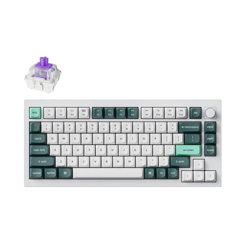 Keychron Q1 HE (Q1H-P1) Wireless Custom Keyboard (White)