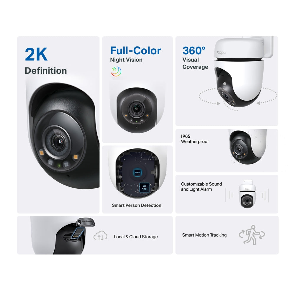 TP-Link Tapo C510W Outdoor Pan/Tilt Security Wi-Fi Camera