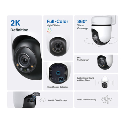 TP-Link Tapo C510W Outdoor Pan/Tilt Security Wi-Fi Camera