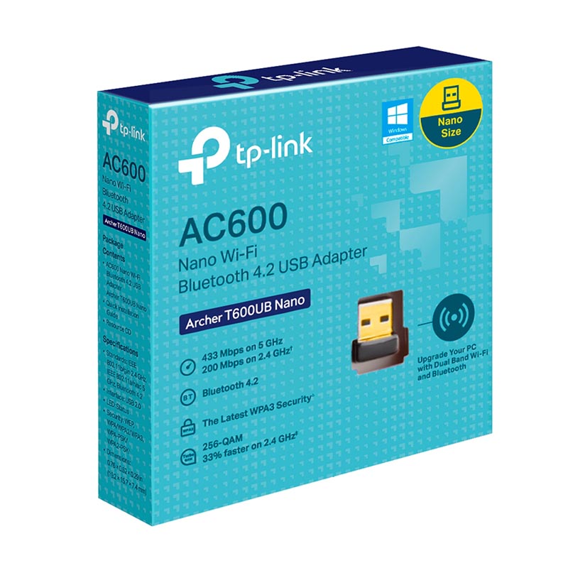 TP-Link Archer T600UB AC600 Nano Wi-Fi BT USB Adapter
