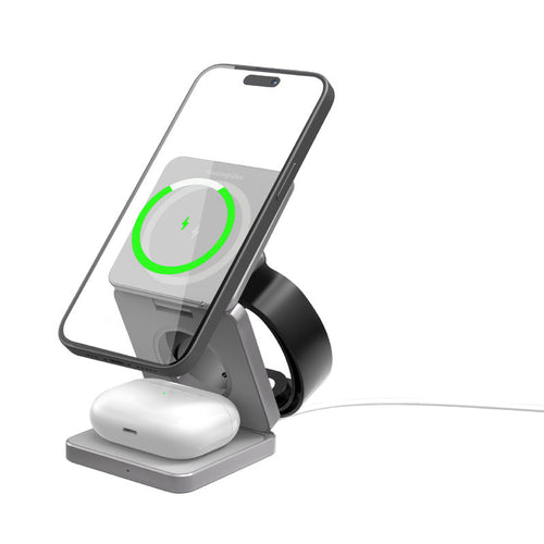Thecoopidea CP-QC18-SGRY Trio 3-in-1 15W Magnetic Wireless Charger