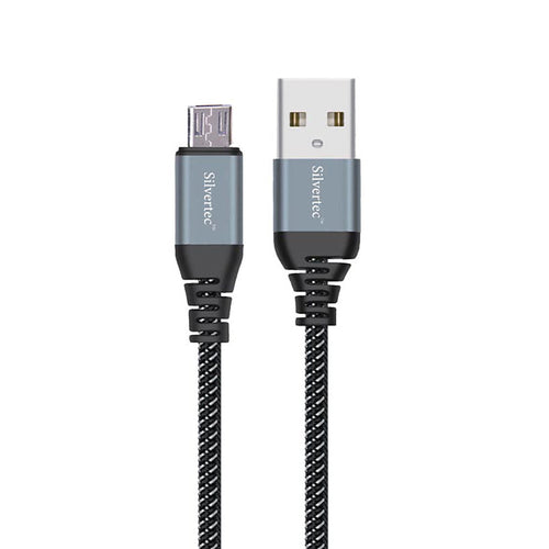 Silvertec Reversible High Speed  USB2.0 Cable 1.2M -Support all Micro USB devices