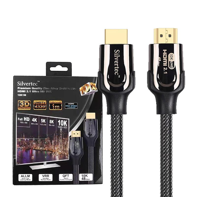 Silvertec 10K3M Zinc Aloy HDMI 2.1 Ultra HD 10K 3M