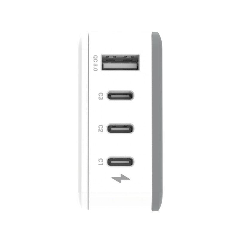 Thecoopidea CP-4USBPD02-GRY GAN45W 3C1A Mini Block PD Charging Station (Grey)