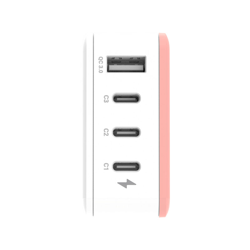 Thecoopidea CP-4USBPD02-COR GAN45W 3C1A PD Charging Station (Coral)