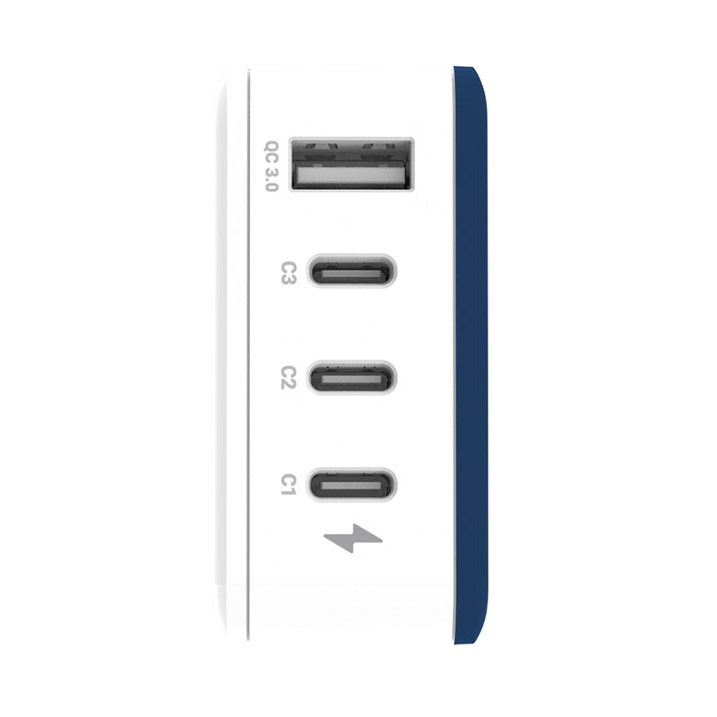 Thecoopidea CP-4USBPD02-NVY GAN45W 3C1A PD Charging Station (Navy)
