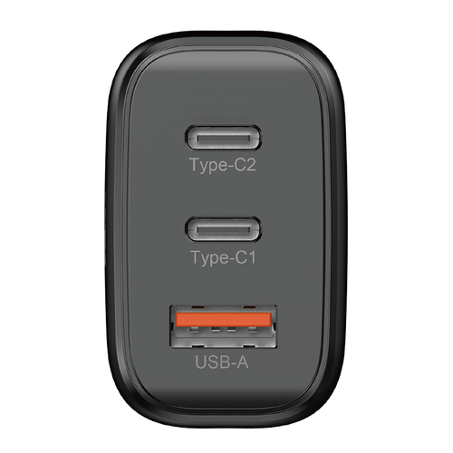 Thecoopidea CP-ADP08-Blk GaN65 3 Port PD+QC Charger Adapter