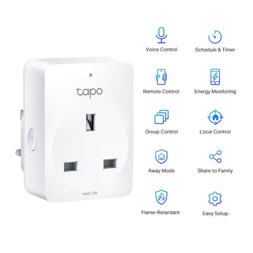 TP-Link Tapo P110 Mini Smart Wi-Fi Socket, Energy Monitoring