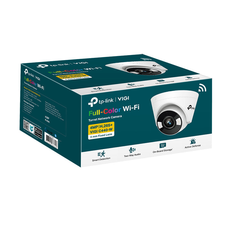 TP-Link VIGI C440-W 4MP Full-Color Wi-Fi Turret Network Camera