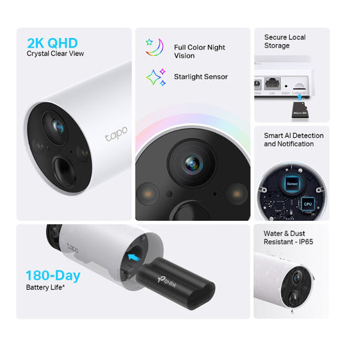 TP-Link Tapo C420S1 Smart Wire-Free Security Camera System