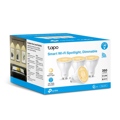 TP-Link Tapo L610 Smart Wi-Fi Spotlight (4-Pack)
