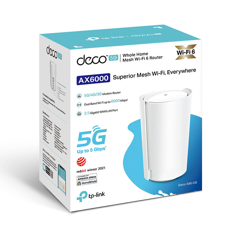 TP-Link Deco X80-5G AX6000 Whole Home Mesh Wi-Fi 6