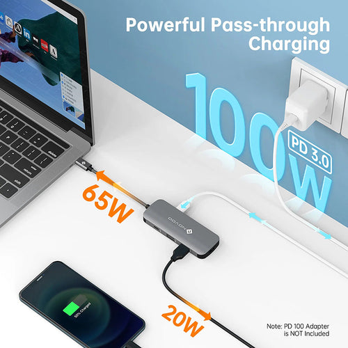 Omars Novoo RS6 Pro 6-in-1 USB-C Hub