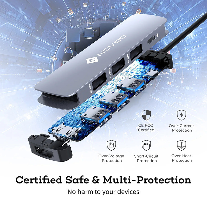 Omars Novoo R5 PD 5-in-1 USB-C Hub