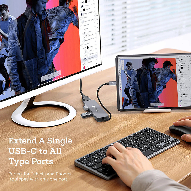 Omars Novoo R5 PD 5-in-1 USB-C Hub