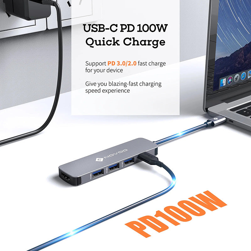 Omars Novoo R5 PD 5-in-1 USB-C Hub