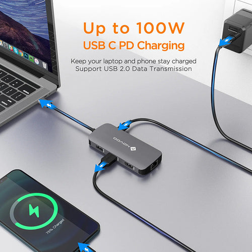 Omars Novoo R7 PD 7-in-1 USB-C Hub