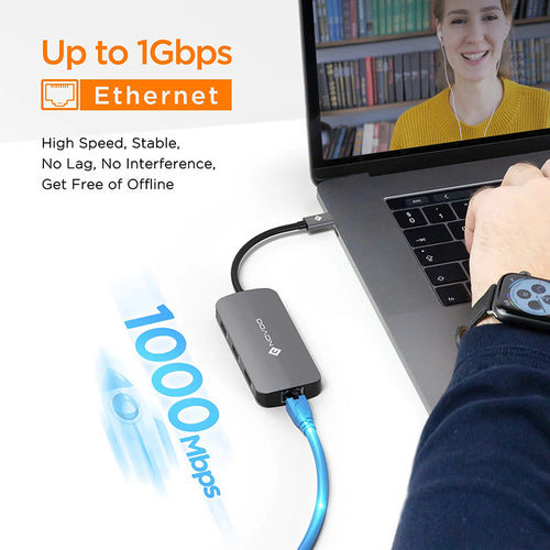 Omars Novoo R7 PD 7-in-1 USB-C Hub