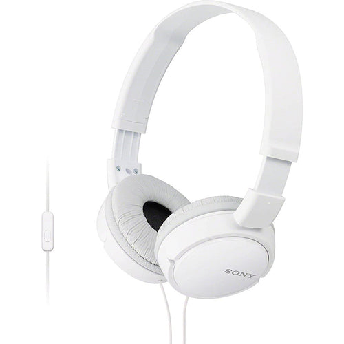 Sony MDR-ZX110AP Headphones with Mic (White)