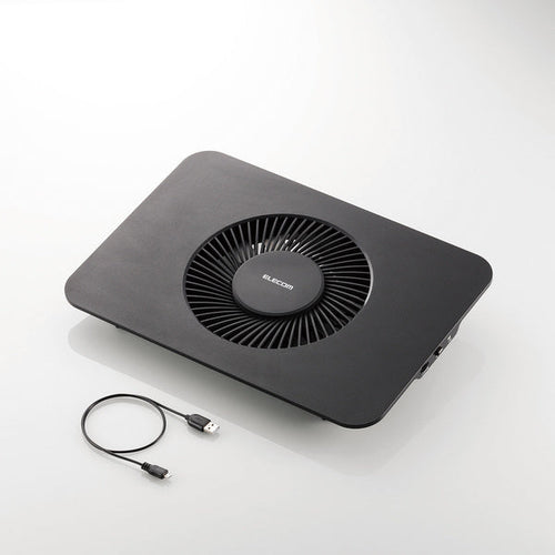 Elecom SX-CL21LBK Large Fan Stand 15.4-17 Cooling Pad (Black)