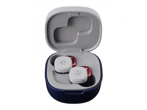 Audio-Technica ATH-SQ1TW True Wireless Earphones (Navy-Red)