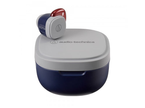 Audio-Technica ATH-SQ1TW True Wireless Earphones (Navy-Red)