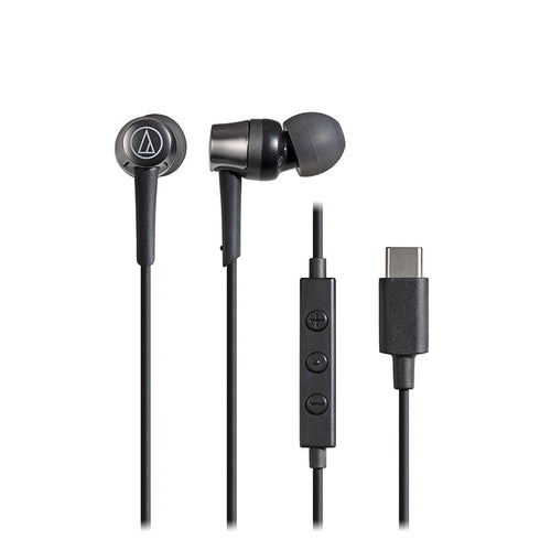 Audio-Technica ATH-CKD3C Type-C Earphones With Mic (Black)