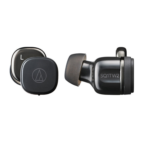 Audio-Technica ATH-SQ1TW2 True Wireless Earbuds (Black)