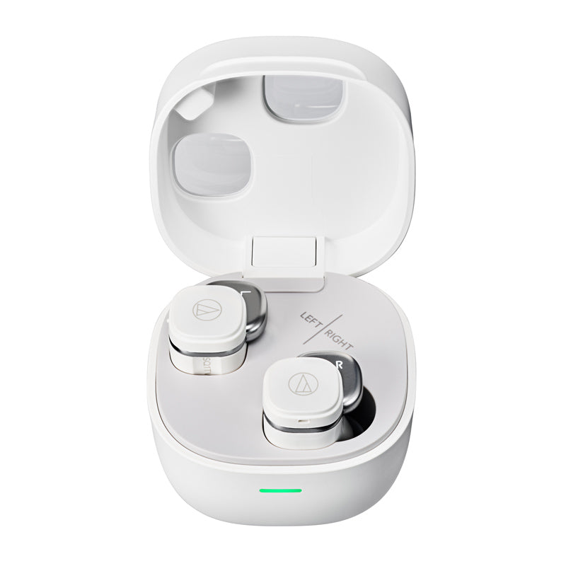 Audio-Technica ATH-SQ1TW2 True Wireless Earbuds (White)