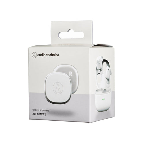 Audio-Technica ATH-SQ1TW2 True Wireless Earbuds (White)