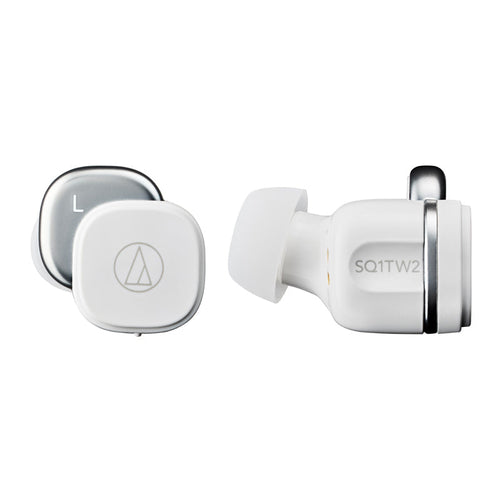 Audio-Technica ATH-SQ1TW2 True Wireless Earbuds (White)
