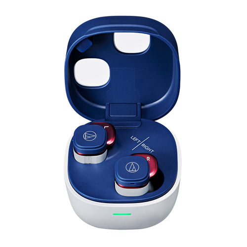 Audio-Technica ATH-SQ1TW2 True Wireless Earbuds (Navy Red)