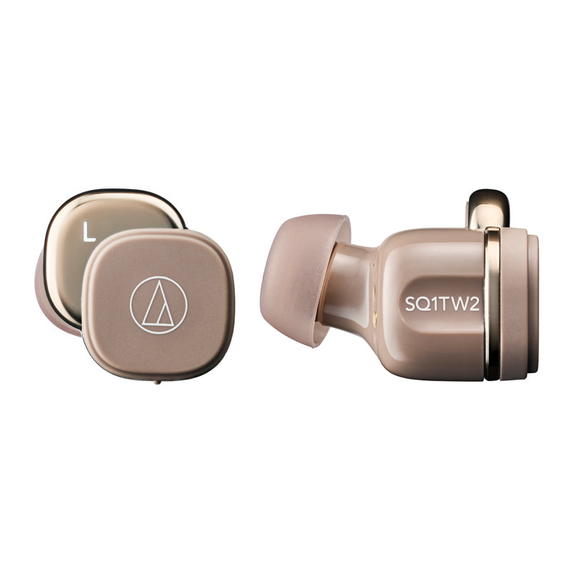 Audio-Technica ATH-SQ1TW2 True Wireless Earbuds (Café Latte)