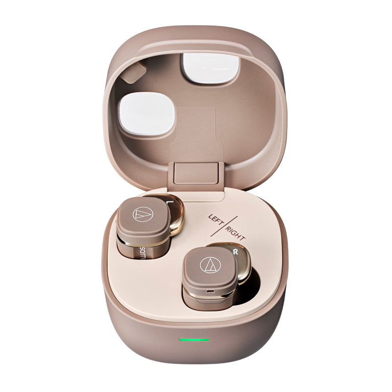 Audio-Technica ATH-SQ1TW2 True Wireless Earbuds (Café Latte)