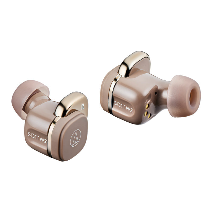 Audio-Technica ATH-SQ1TW2 True Wireless Earbuds (Café Latte)